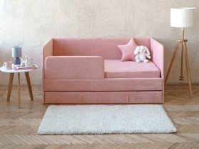 Диван-кровать Happy (коралловый) в Ордынском - ordynskoe.mebel-nsk.ru | фото
