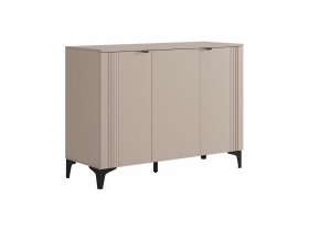 Комод 3 Рич (кашемир/фрапучино матовый/черный) в Ордынском - ordynskoe.mebel-nsk.ru | фото