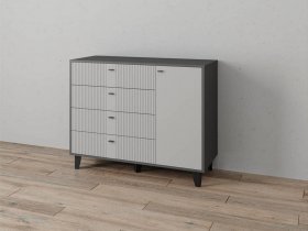 Комод «Катрин-13» (графит/светло-серый) в Ордынском - ordynskoe.mebel-nsk.ru | фото