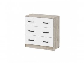 Комод КМ-02 Ронда (дуб крафт серый/дуб крафт белый) в Ордынском - ordynskoe.mebel-nsk.ru | фото