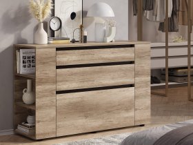 Комод КМ-06 Энигма (венге/дуб каньон) в Ордынском - ordynskoe.mebel-nsk.ru | фото