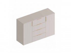 Комод с 4 ящ., 2створ. «Тефия» (тефия/софт сантьяго) в Ордынском - ordynskoe.mebel-nsk.ru | фото