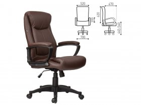 Кресло офисное BRABIX Enter EX-511, коричневое в Ордынском - ordynskoe.mebel-nsk.ru | фото