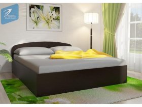 Кровать двуспальная 1,6м с подъем. мех. (венге) в Ордынском - ordynskoe.mebel-nsk.ru | фото