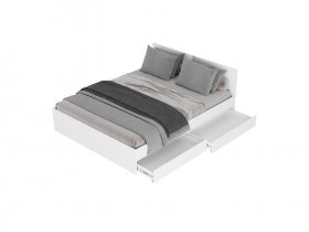 Кровать двуспальная с ящиками 1,4м Симпл КР-12 в Ордынском - ordynskoe.mebel-nsk.ru | фото