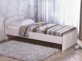 Кровать односпальная 80 с низкой спинкой (ясень шимо светлый) в Ордынском - ordynskoe.mebel-nsk.ru | фото