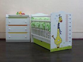 Кроватка детская Жираф с маятником в Ордынском - ordynskoe.mebel-nsk.ru | фото