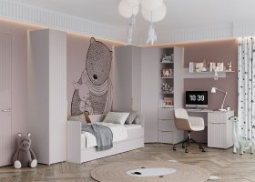 Модульная детская «Тефия» (тефия/софт сантьяго) в Ордынском - ordynskoe.mebel-nsk.ru | фото
