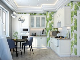 Модульная кухня Ницца (дуб кремовый) в Ордынском - ordynskoe.mebel-nsk.ru | фото