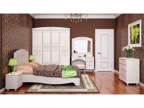 Модульная спальня Каролина в Ордынском - ordynskoe.mebel-nsk.ru | фото