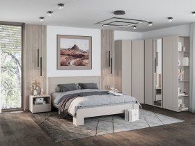 Модульная спальня Люмо (кашемир) в Ордынском - ordynskoe.mebel-nsk.ru | фото