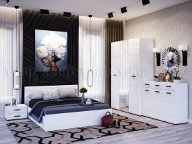 Модульная спальня Нэнси NEW в Ордынском - ordynskoe.mebel-nsk.ru | фото