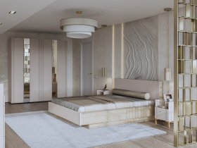 Модульная спальня Одетта (дуб эндгрей/меланж) в Ордынском - ordynskoe.mebel-nsk.ru | фото