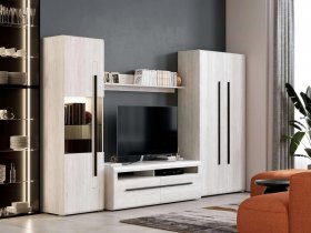 Модульная стенка Ницца (дуб витенберг) в Ордынском - ordynskoe.mebel-nsk.ru | фото