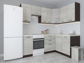 Модульная угловая кухня 1,4м*2,1м Лада (пикард) в Ордынском - ordynskoe.mebel-nsk.ru | фото