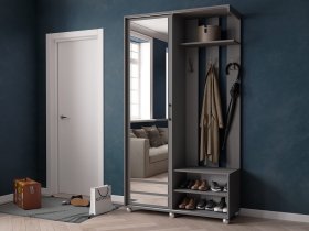Прихожая «Ларго-2» (графит серый) в Ордынском - ordynskoe.mebel-nsk.ru | фото