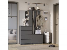 Прихожая Симпл ПР-04 (графит) в Ордынском - ordynskoe.mebel-nsk.ru | фото