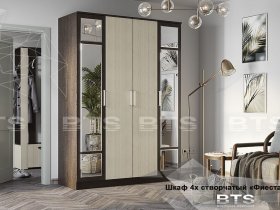 Шкаф четырехстворчатый Фиеста NEW (BTS) в Ордынском - ordynskoe.mebel-nsk.ru | фото