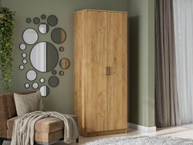 Шкаф двухстворчатый ШК-2 (дуб крафт золотой) в Ордынском - ordynskoe.mebel-nsk.ru | фото