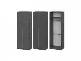 Шкаф ШК-75 Эккервуд (графит) в Ордынском - ordynskoe.mebel-nsk.ru | фото