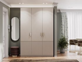Шкаф трехстворчатый Эккервуд (Нью) (меланж) в Ордынском - ordynskoe.mebel-nsk.ru | фото