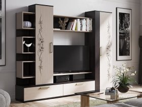 Стенка «Дакота» (венге/дуб молочный) в Ордынском - ordynskoe.mebel-nsk.ru | фото
