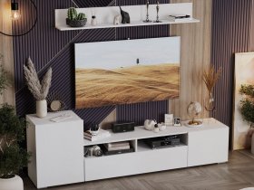 Стенка «Сильвия» (белый ясень) в Ордынском - ordynskoe.mebel-nsk.ru | фото